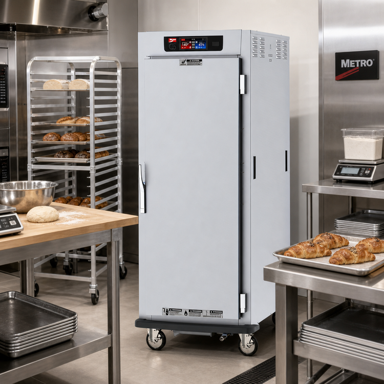 Product image #2 for Metro C5 9 Series Full-Height Pass-Thru Controlled Humidity Heated Holding and Proofing Cabinet, 18-Pan, Solid & Glass Doors, 120V