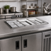 Thumbnail image #2 for Atlas Metal WICD-3 3-Pan Deep Drop-In Iced Cold Pan Food Well