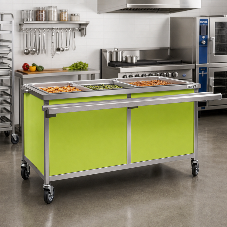 Product image #2 for Eagle Group Director's Choice DCS3-HFU-C 3-Well Mobile Electric Hot Food Table