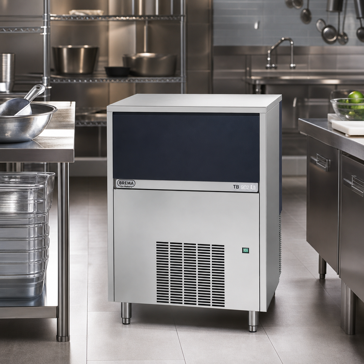 Product image #2 for Brema Automatic Pebble Ice Maker with 88 lb Bin, Air-Cooled, 333 lb/Day