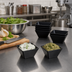 Thumbnail image #2 for American Metalcraft 2 oz Square Black Melamine Sauce Cup
