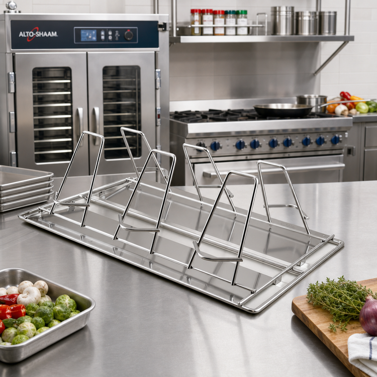 Product image #3 for Alto-Shaam 6-Piece Self-Trussing Poultry Roasting Rack with Drip Guard