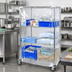 Thumbnail image #2 for Quantum Wire Cart Cover for 24 x 36 x 63 Inch Carts, 10 Gauge Clear Vinyl with Velcro Flap