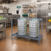 Thumbnail image #2 for Quantum Modular Wire Dunnage Keg Rack, 60 x 24 x 34 Inches, 3-Keg Capacity, Gray Epoxy Antimicrobial Finish