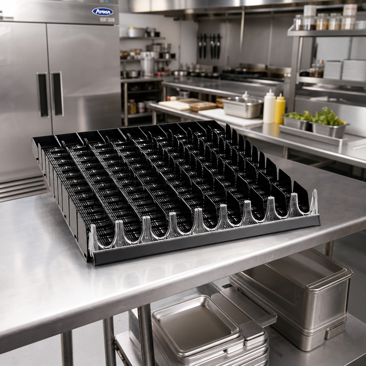 Product image #2 for Atosa 20/24 oz Bottle Organizer, 9-Wide 5-2-1-1 Configuration