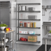Thumbnail image #2 for Eagle Group Valu-Master 5-Tier Add-On Wire Shelving Unit, 30 x 21 x 74 Inches, Pewter Gray Epoxy