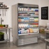 Thumbnail image #2 for Howard-McCray Dairy Open Merchandiser Refrigerator, 48 Inch Wide, Self-Contained, Stainless Steel, LED-Lit Shelves