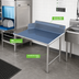 Thumbnail image #2 for 48-Inch Straight Clean Dish Table with 10-1/2-Inch Backsplash and Stainless Steel Legs