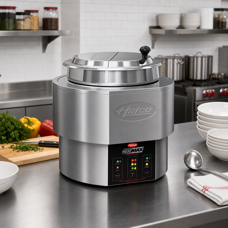 Product image #2 for Hatco Round Countertop Food Warmer/Cooker, 11 Qt, 120V
