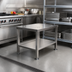 Thumbnail image #1 for Stainless Steel Equipment Stand with Seismic Feet and Lower Shelf, 24-3/4 Inches W x 34-3/4 Inches D x 23-1/4 Inches H
