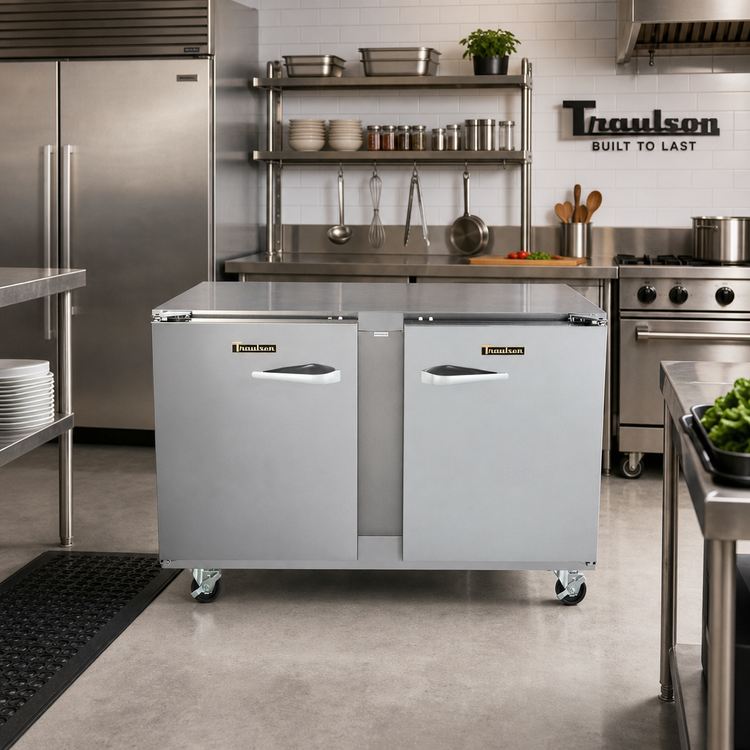 Product image #2 for Traulsen Dealer's Choice Compact 48-Inch Two-Section Undercounter Freezer with Solid Doors