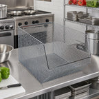 Thumbnail image #2 for Quantum QMB560C Chrome-Plated Rectangular Mesh Stack & Hang Bin, 18-1/2 x 11 x 10-1/4 Inches Case of 5