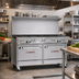 Thumbnail image #2 for Southbend Ultimate 60-Inch Gas Restaurant Range with 9 Open Burners, 2 Cabinets, and Hi-Shelf