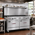 Thumbnail image #2 for Southbend Ultimate 60-Inch Gas Restaurant Range with 9 Open Burners, 2 Cabinets, and Hi-Shelf