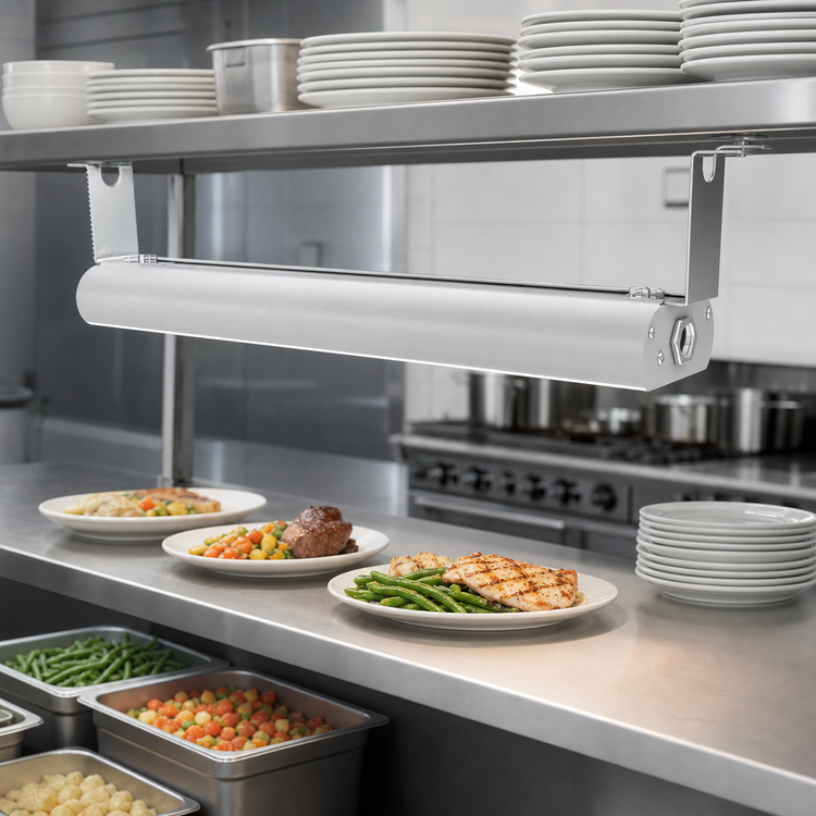 Product image #2 for Vollrath FC-4SH-48120-NA-SW 48-Inch Low Profile Unlighted Strip Heat Lamp with Aluminum Housing
