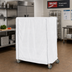 Thumbnail image #2 for Metro Waterproof Cart Cover for Queen Mary & Banquet Carts, 60 x 24 x 62 Inch, Vinyl-Nylon Coated, White