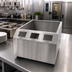 Thumbnail image #2 for CookTek SinAqua IHW 3-Panel Countertop Housing for Drop-In Induction Buffet Warmers