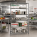 Thumbnail image #2 for Eagle Group Valu-Master 5-Tier Wire Shelving Starter Unit, 60W x 18D x 74H, Pewter Gray Epoxy