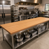 Thumbnail image #2 for John Boos Appalachian Red Oak Edge Grain Island Countertop, 144 x 36 x 1-1/2 Inch, Penetrating Oil Finish