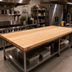 Thumbnail image #2 for John Boos Boos Block 108-Inch x 30-Inch x 3-Inch Edge Grain Maple Kitchen Countertop with Varnique Finish