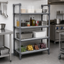Thumbnail image #2 for Cambro Camshelving Basics Plus 4-Shelf Solid & Vented Shelf Kit, 24 x 36 Inch, Brushed Graphite