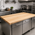 Thumbnail image #2 for John Boos Boos Block Edge Grain Maple Kitchen Countertop, 72 x 48 x 1-3/4 Inch, Varnique Finish