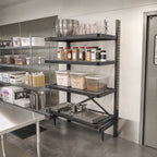 Thumbnail image #2 for Metro SmartLever SM863054-ADD Cantilevered Shelving Add-On Kit for 54 in. W x 30 in. D Shelves, Epoxy-Coated Steel, 86 in. H