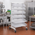 Thumbnail image #2 for Quantum Mobile Single-Sided Partition Wall Starter Unit with Baskets, 36 x 26 x 74 Inches, White/Chrome Finish