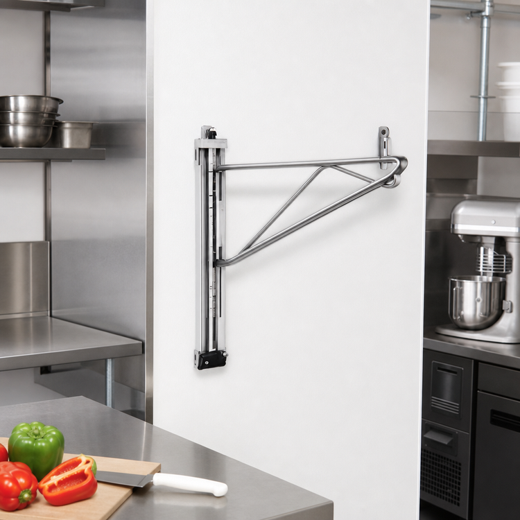 Product image #2 for Eagle Valu-Gard Prepackaged Adjustable Post Wire Wall Mount End Unit for 14-Inch Shelves