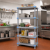 Thumbnail image #2 for Millenia 42-Inch Wide x 21-Inch Deep x 50-Inch High 5-Shelf Solid Polymer Starter Shelving Unit