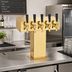 Thumbnail image #2 for Perlick 4006-5BTF 5-Faucet Standard-Base Tee Draft Beer Tower, Countertop, Glycol-Cooled, Tarnish-Free Brass Finish