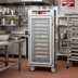 Thumbnail image #2 for Metro C5 6 Series 3/4 Height Mobile Heated Holding Cabinet with Clear Tempered Glass Doors and Lip-Load Slides