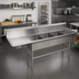 Thumbnail image #2 for John Boos Pro-Bowl 4-Compartment Stainless Steel Sink with Left Drainboard, 30
