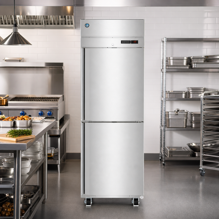 Product image #2 for Hoshizaki Steelheart One-Section Pass-Thru Heated Holding Cabinet with Half Stainless Steel Doors