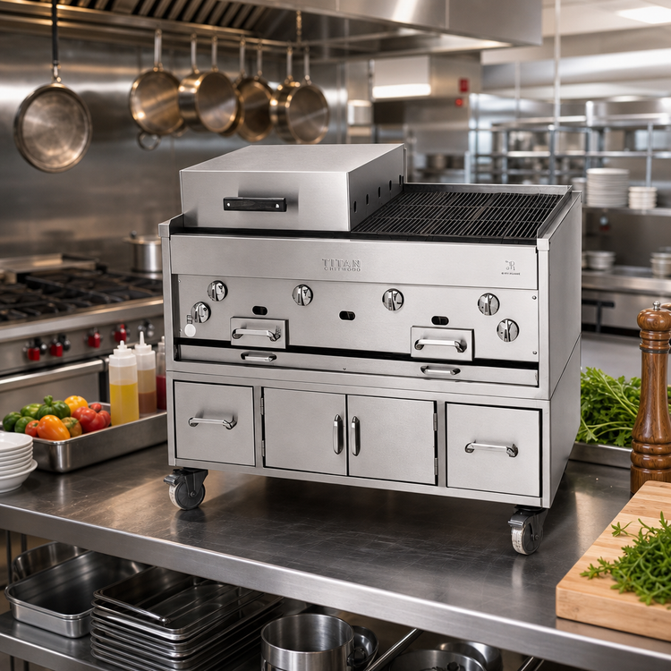 Product image #2 for Titan Chitwood 24-Inch Countertop Gas Smoke Broiler