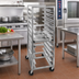 Thumbnail image #2 for Channel Lifetime Tough Extra Heavy-Duty Mobile End-Load Steam Table Pan Rack for 12 x 20 Pans, 8-Pan Capacity, 36-Inch High
