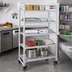 Thumbnail image #3 for Cambro Camshelving Premium 5-Tier Vented Mobile Starter Unit, 18-Inch x 36-Inch x 67-1/4-Inch, Speckled Gray