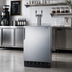 Thumbnail image #2 for Summit Commercial 24-Inch Dual Tap Cold Brew Coffee Kegerator with Reversible Stainless Steel Door