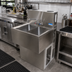 Thumbnail image #3 for BK Resources Slim-Line 3-Compartment Underbar Sink, 36 x 18-1/4 x 33-1/2 Inches, 304 Stainless Steel