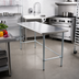Thumbnail image #2 for Sapphire Manufacturing 60 Inch x 24 Inch Stainless Steel Work Table with Galvanized Legs