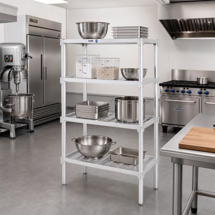Product image #2 for Channel 36 x 24 x 2 Inch Aluminum Adjustable E-Channel Shelf