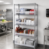 Thumbnail image #2 for Quantum 42-Inch Wide Bin Wire Shelving System with 5 Shelves and 8 Clear Bins