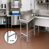 Thumbnail image #2 for Advance Tabco Stainless Steel Leg Assembly for Dishtables with Welded Cross Brace