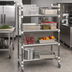 Thumbnail image #2 for Cambro Camshelving Elements XTRA 4-Tier Vented High Density Top Rail Mobile Starter Unit, 18 x 48 x 80 Inches, Speckled Gray