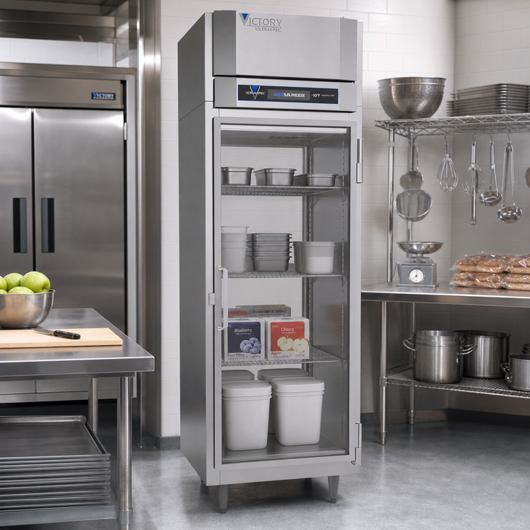 Product image #3 for Victory UltraSpec™ FS-1D-S1-PT-G-HC Single Section Pass-Thru Glass Door Reach-In Freezer
