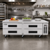Thumbnail image #2 for KoolMore 72-Inch Commercial Chef Base Refrigerator Storage Cabinet with Pull-Out Drawers