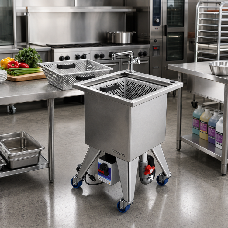 Product image #2 for Power Soak Portable Soak Sink with 11-Gallon Wash Tank, 115V