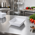 Thumbnail image #2 for Endurance 16 oz White Square Shallow Melamine Bowl