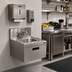 Thumbnail image #2 for Krowne Royal Series Wall-Mount Underbar Hand Sink Unit with Soap & Towel Dispenser, Stainless Steel, 18 x 19 x 36-1/2 Inches