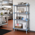 Thumbnail image #2 for Quantum Millenia Gray Polymer Stationary Starter Shelving Unit, 48